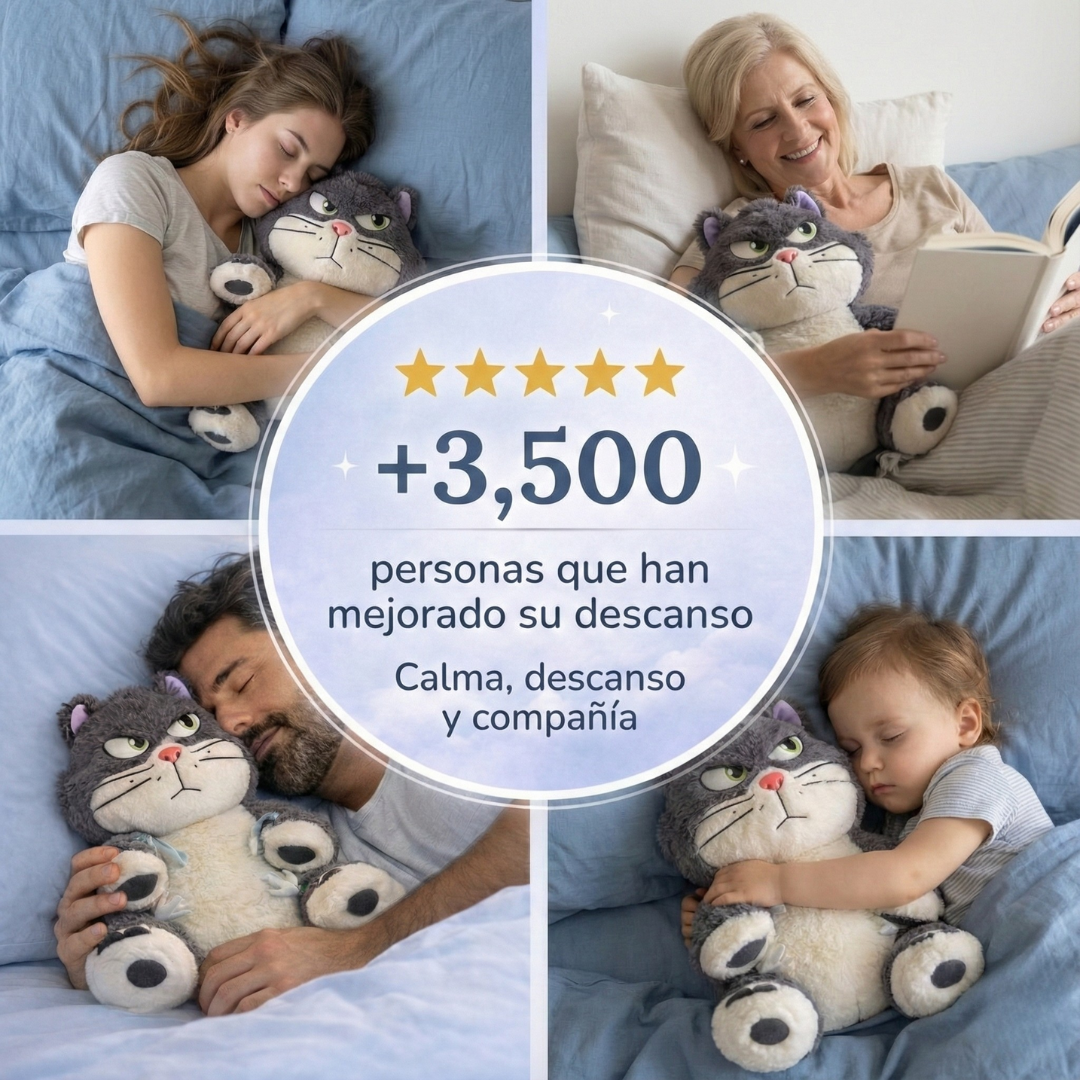 Calm Cat™ Peluche Calmante con Respiración Relajante